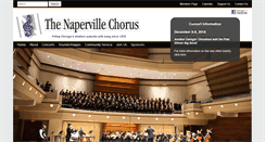Desktop Screenshot of napervillechorus.org